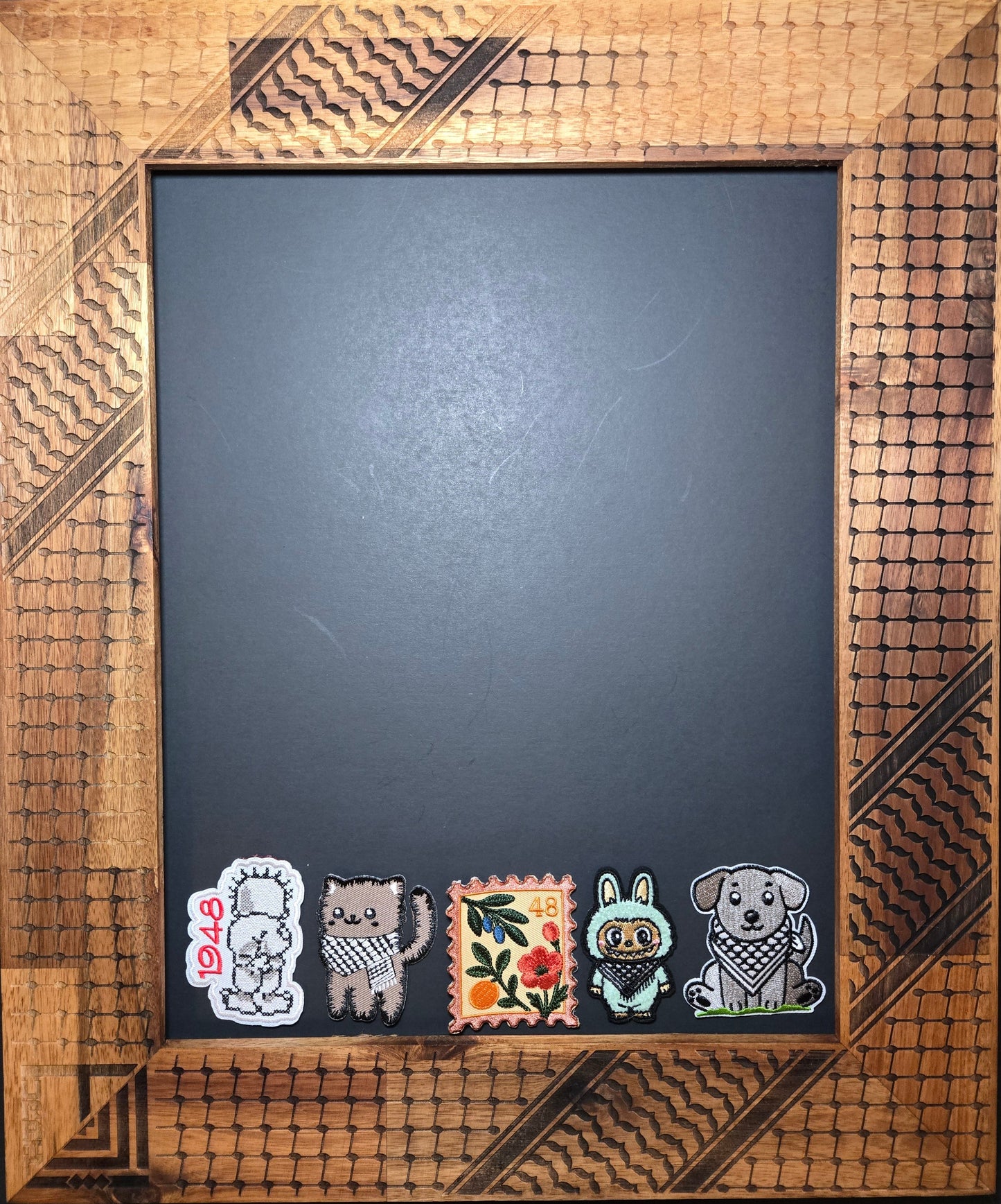 Embroidered iron-on patch zir ziyadeh