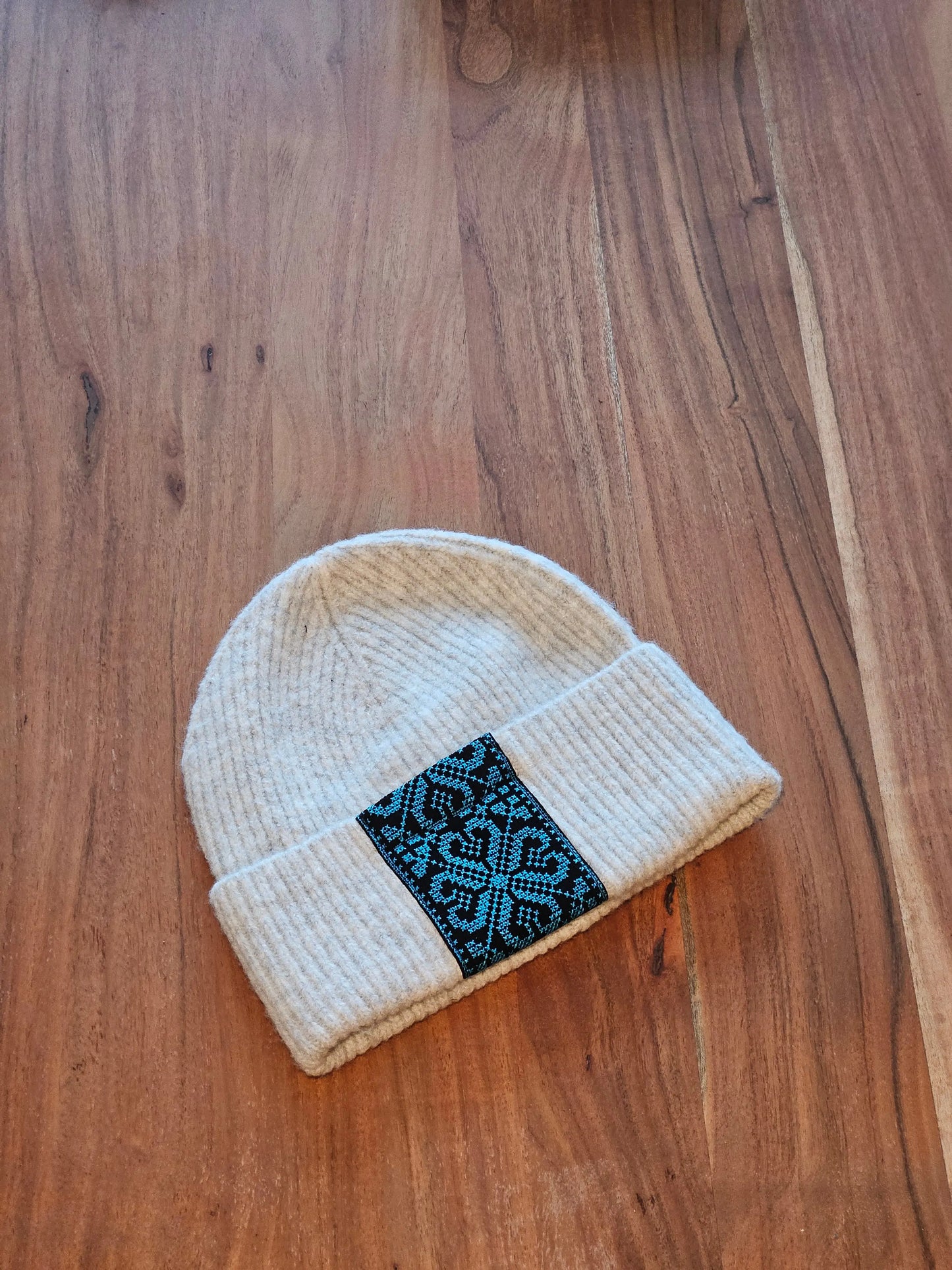 Ash Embroidered Toque Mona Al Kurdi