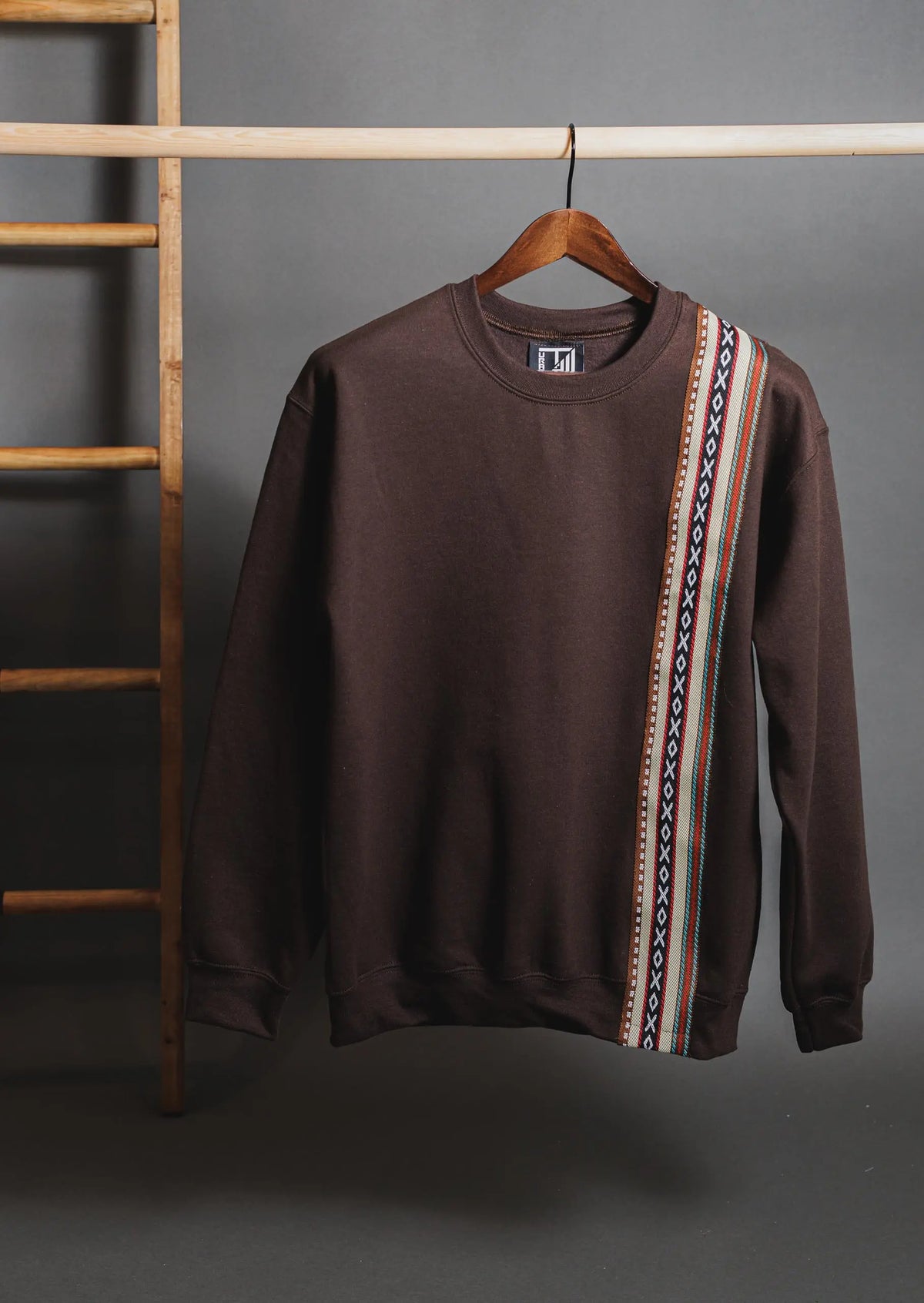 Beige Stripes Sado Sweatshirt