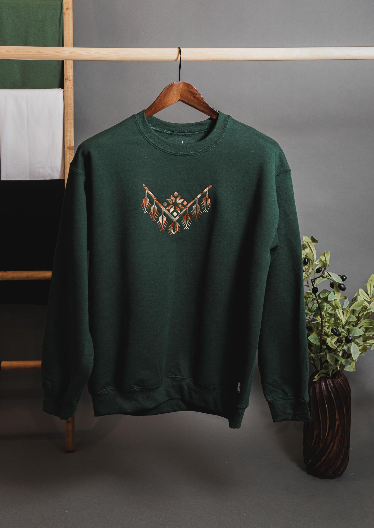 Palestinian Thobe-Inspired Tatreez Sweatshirt