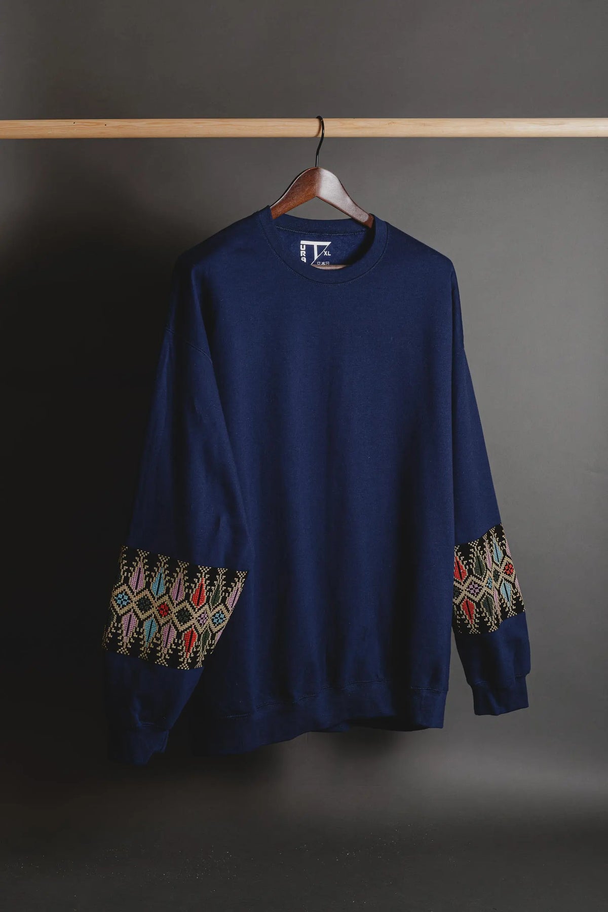 Tatreez Bracelet Sleeve Sweatshirt sleeve detail