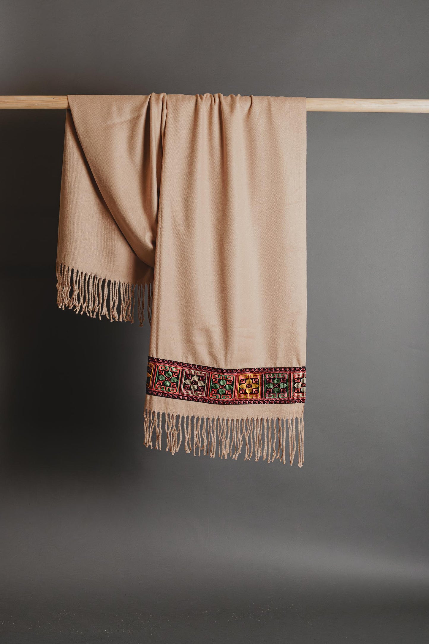 Tatreez Embroidered Scarf Mona Al Kurdi