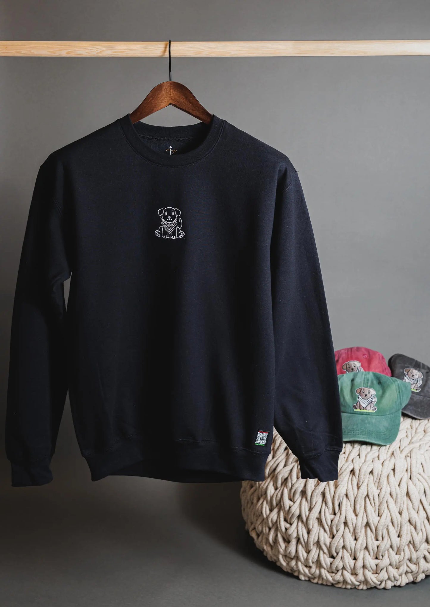 Keffiyeh Puppy Sweatshirt zir ziyadeh