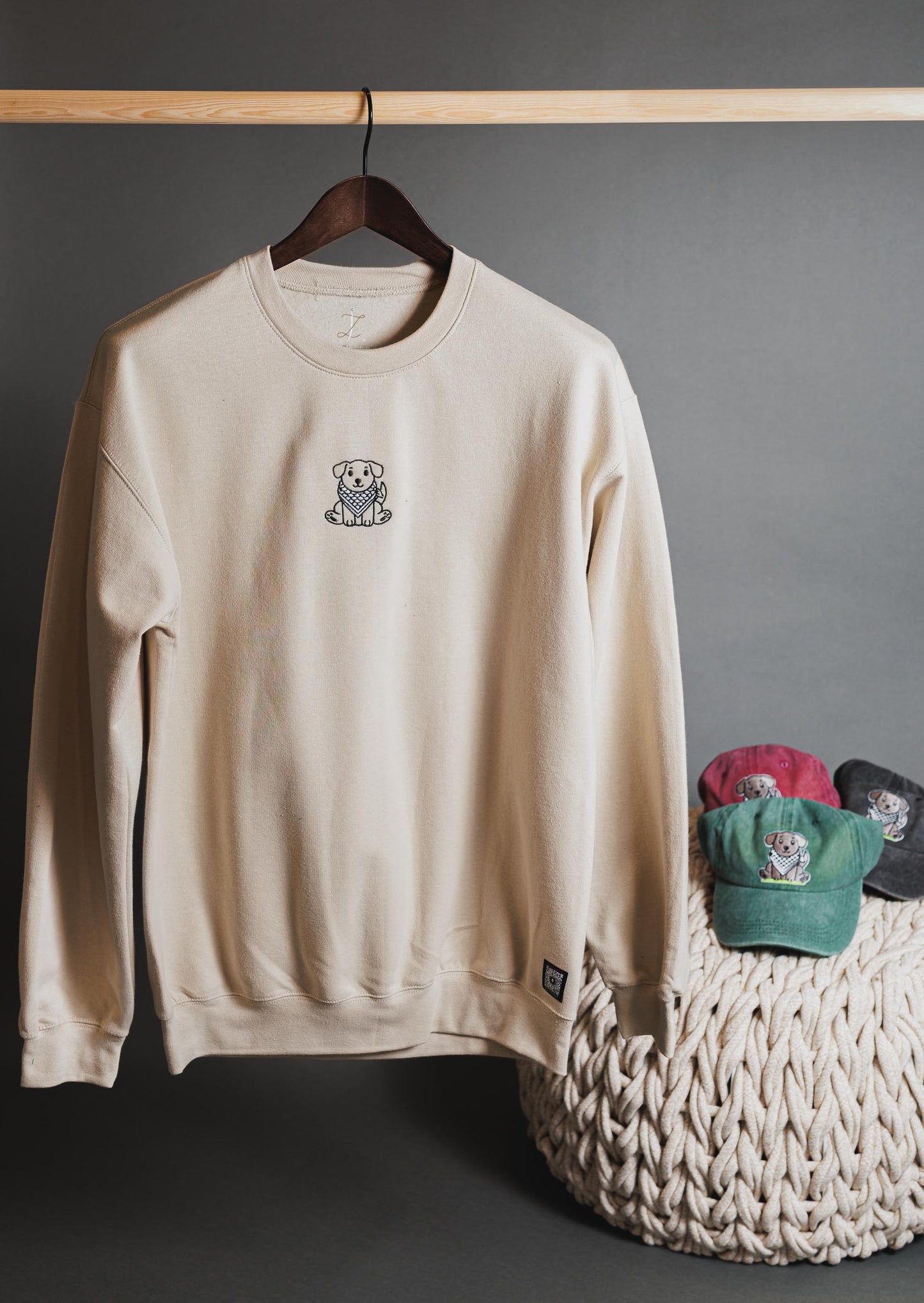 Keffiyeh Puppy Sweatshirt
