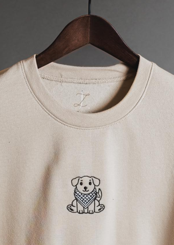 Keffiyeh Puppy Sweatshirt