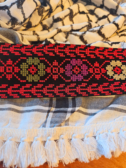 Embroidered Palestinian Keffieyh