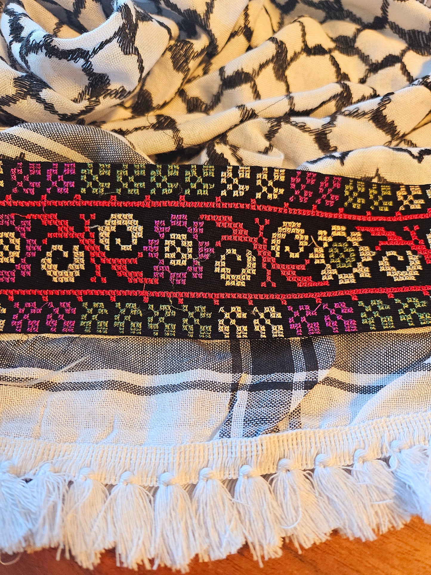 Embroidered Palestinian Keffieyh