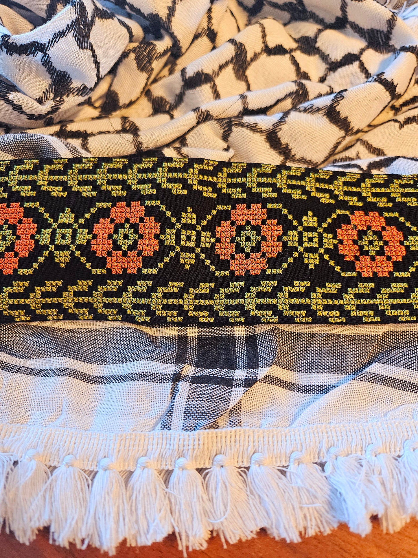 Embroidered Palestinian Keffieyh