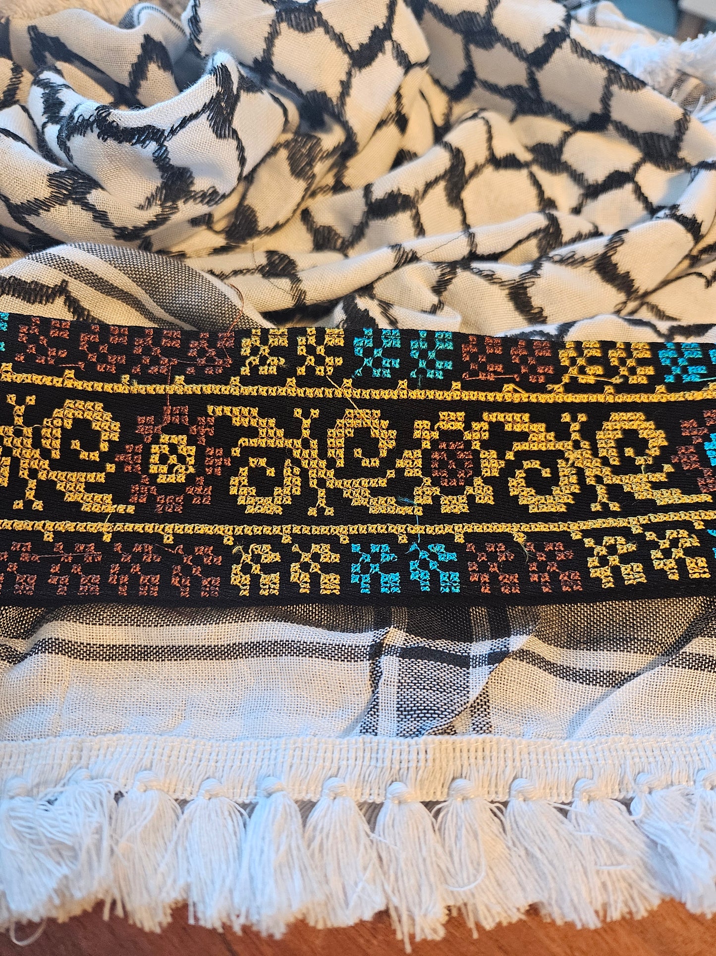 Embroidered Palestinian Keffieyh