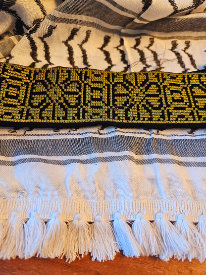 Embroidered Palestinian Keffieyh