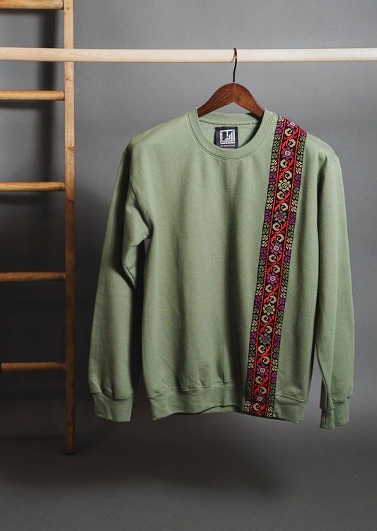 Multicolor Border Tatreez Sweatshirt