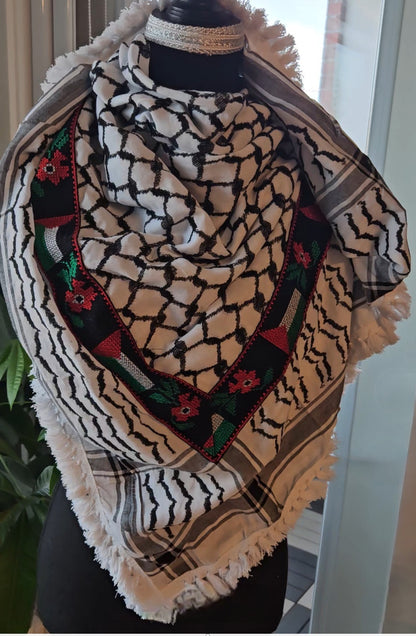 Embroidered Palestinian Keffieyh