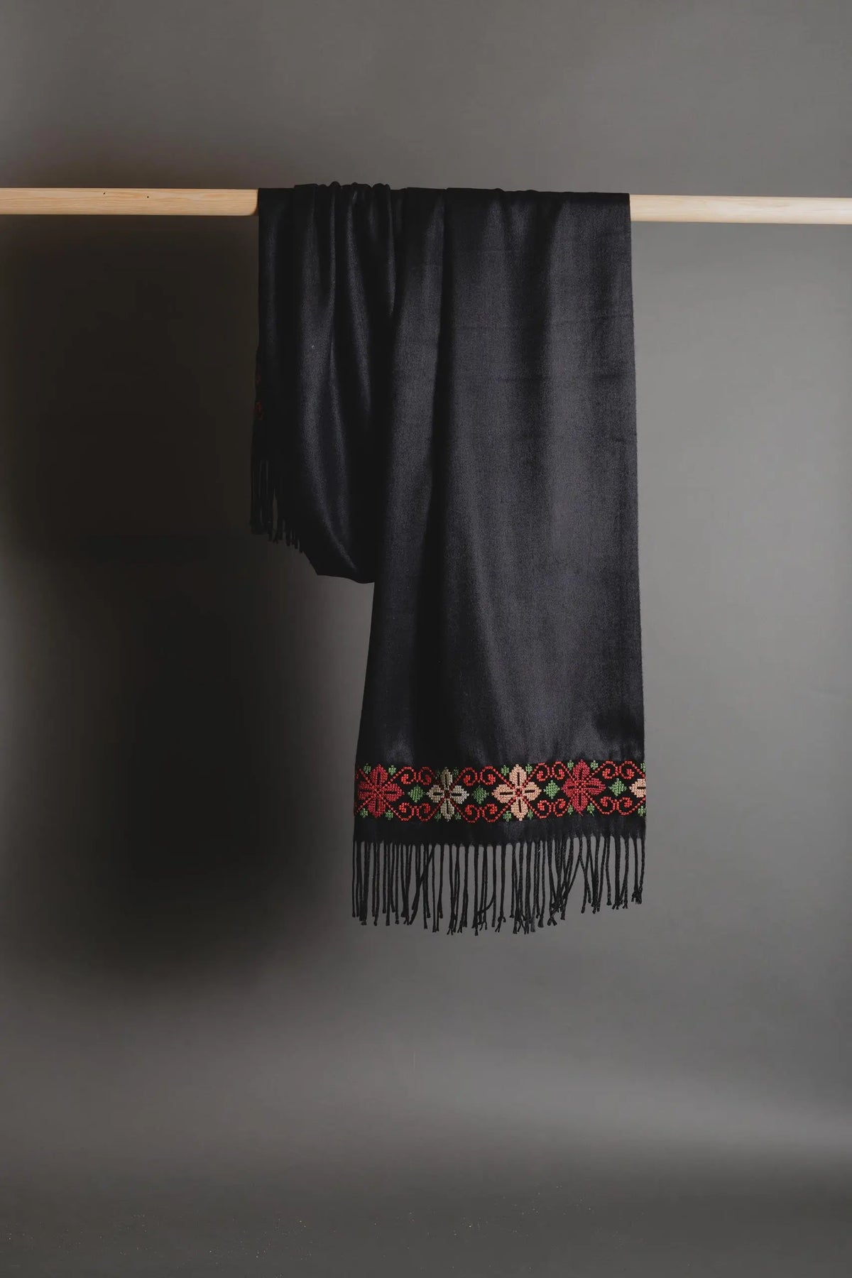 Tatreez Embroidered Scarf Mona Al Kurdi